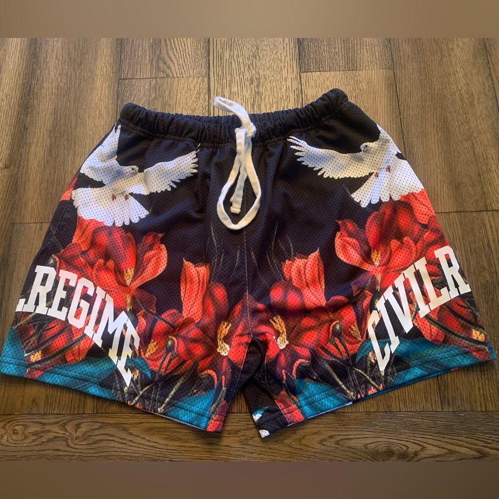 Civil Regime ‘Bloom’ Printed Mesh Shorts (Limited Edition)